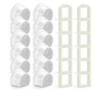 Filtro para fuente de gato para PetSafe Drinkwell, 12 filtros de repuesto, fuente de agua para gatos y 12 filtros de espuma, filtro de carbón de repuesto para Avalon Pagoda Gallon Sedona Seascape