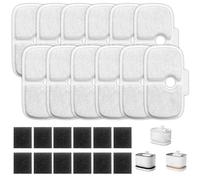 Filtro para Fuente para Gatos, 16 filtros para Fuente de Gato para Fuente Dockstream, Filtro para Fuente de Gato para PLWF005/PLWF115/PLWF105, Adecuado para Gatos y Perros