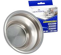 Filtro para Portafiltro Cafetera Express 1 Taza Ø 60 х 25 mm con Código Original AS00002564 para DeLonghi La Specialista EC9355M EC9155MB EC9665M - Garantía de 10 Años - MONTERAL