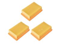 Filtro plano plisado compatible con aspiradoras multiusos Karcher, pieza de repuesto for limpiadoras de hogar y jardín(3 Pcs)