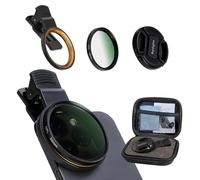 Filtro polarizador circular de 52 mm, filtro de lente CPL ultra delgado multicapa, kit de filtro de cámara de teléfono con clip, compatible con iPhone 15 14 13 12 11, Motorola, Google Pixel y otros