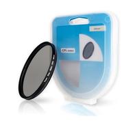 Filtro polarizador CPL, Ø 49 mm, Minimiza Reflejos de luz, Mejora claridad óptica y fidelidad del Color, Filtros polarizadores Circulares con Montura de Aluminio, Protector del Objetivo de la cámara