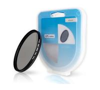 Filtro polarizador CPL, Ø 82 mm, Minimiza Reflejos de luz, Mejora claridad óptica y fidelidad del Color, Filtros polarizadores Circulares con Montura de Aluminio, Protector del Objetivo de la cámara