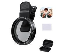 Filtro Polarizador CPL 52 mm con Clip - Filtro Polarizador Circular Ajustable - Accesorio Profesional de Fotografía para iPhone 16 15 Pro Max para Samsung Huawei Xiaomi-Antirreflejos y Alta Definición