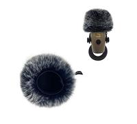 Filtro Pop para Blue Yeti Nano Deadcat - Protector de viento para micrófono Blue Yeti Nano cubierta de espuma para micrófono Blue Yeti Nano (negro y blanco)