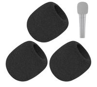 Filtro pop / parabrisas para micrófonos Shure SM58 SM58S SM58LC SM58-CN SM58-X2U SM48 Beta-58A, cubierta de micrófono de espuma para filtrar plosivos, ruido silbido y otros ruidos ambientales (paquete