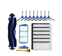 Filtro Primario Con Cepillo Lateral Giratorio, Compatible Con Aspiradoras Robot Anker Eufy RoboVac, 11S Plus, 15C, 25C, 30C, 35C, 12 Y 15T.(Set f)