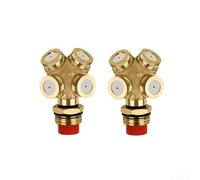 Filtro pulverizador, filtro de acero inoxidable, 12 Inch Brass Atomizing Nozzle With Filter For Garden Irrigation And Cooling 4 Hole Design, For Small Area Sprinkler Systems(2pcs)