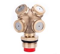 Filtro pulverizador, filtro de acero inoxidable, 12 Inch Brass Atomizing Nozzle With Filter For Garden Irrigation And Cooling 4 Hole Design, For Small Area Sprinkler Systems(1pcs)