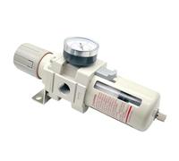 Filtro regulador de presión de aceite para compresor de aire y drenaje manual AW5000-06 AW5000-10D (AW5000-06D, fibra)