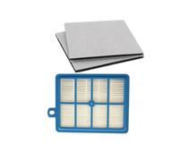 Filtro reutilizable H12 H13 y filtro de algodón for motor de 2 uds, Compatible con Electrolux, Compatible con AEG, EFH12W AEF12W FC8031 EL012W FC9080 FC9088
