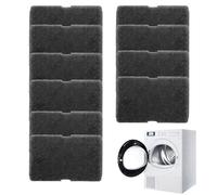Filtro Secadora Compatible con Beko, Grundig, Blomberg, ElektraBregenz - Juego de 10 Piezas, 240x150x10mm, Filtro de Alta Eficiencia, El producto se puede reutilizar
