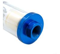Filtro separador agua-aceite para compresor de aire - Trampa de humedad en línea con rosca hembra de 1/4 pulgadas, cuerpo de aleación de aluminio, entrada DI de 8 mm, presión máxima de 36 MPa, para