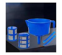 Filtro separador de aceite y agua tipo embudo - Filtro de combustible de doble malla azul de 31 x 27 cm for equipos de separación de combustible automotriz