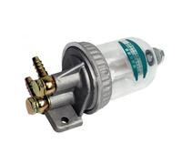 Filtro separador de agua Filtro grueso diésel CA141, conjunto de copa precipitador de separación de agua y combustible transparente con actualización de drenaje Filtro de gasolina(Assembly 1)