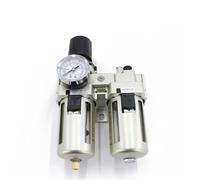 Filtro separador de agua y aceite AC4010-04 Válvula reguladora de presión de aire dúplex(Connector and switch,AC4010-06 Manual)