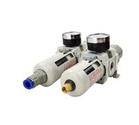 Filtro separador de aire, aceite y agua AW3000-03 de alta calidad, G3/8'', regulador de presión de aire, filtro de compresor neumático.(AW3000-03Fiber,Manual)