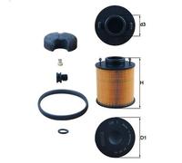Filtro, solución de urea MAHLE UX 1D para VDL Citea 6.69 2008-2014