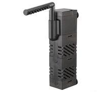 Filtro sumergible de bajo perfil para acuarios diseñado para tanques de tortugas poco profundas con spray de hongos y dispersión horizontal de agua (N53)