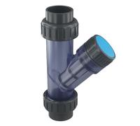 Filtro tipo Y de 20 ~ 63 mm para acuarios y riego, cuerpo transparente para monitoreo efectivo (diámetro interior 40 mm)