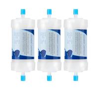Filtro universal agua dura 5'' alto, varilla conexión rápida 2 puntos, filtro sedimentos repuesto 10 micrones, prefiltro agua toda la casa (3 piezas)