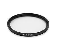 Filtro UV de 55 Mm, Filtro de Lente de Protección UV de 55 Mm Compatible con Cámaras de Rosca de 55 Mm
