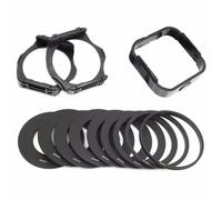Filtro UV, Filtro de Protección UV Circular Juego De Lentes Inserción Cuadrada 24 Colores Pancromáticas ND Lente Degradada Filtros 42 Piezas(9 Rings+2 Brackets+1 Frame)