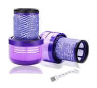 Filtro V12 de Repuesto para Dyson V12 Detect Slim Absolute Aspiradora, Chonphan Filtro V12 Hepa Lavable con Cepillo de Limpieza, Sustituye al # 971517-01 (2 Piezas)