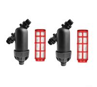 Filtro Y de riego por goteo, 2 piezas NPT de 3/4 pulgadas y 1 pulgada con pantalla de acero inoxidable de alta eficiencia 120 filtración de malla para uso residencial y agrícola (3/4 pulgadas)