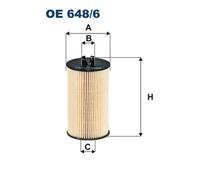 FILTRON de Aceite OE 648/6 para Opel Corsa D 1.2 1.4 1.0 Adam Chevrolet Orlando