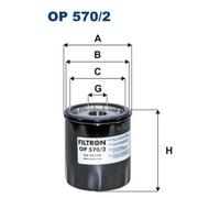 FILTRON de Aceite Op 570/2 para Opel Astra K 1.0 Turbo 1.2 1.4 Karl Chevrolet