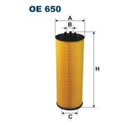FILTRON OE 650 Filtro de aceite Filtro de aceite motor para SKODA SUPERB (3U4)