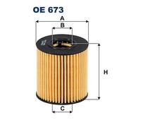 FILTRON OE 673 de Aceite para Citroën,DS,Fiat,Ford,Ford Australia,Iran Khodro