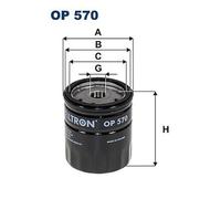 FILTRON OP 570 Gasolina para Bedford,Chevrolet,Daewoo,Fso ,Lada ,Opel ,Rover ,
