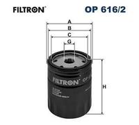 FILTRON OP 616/2 Filtro de aceite Filtro de aceite motor para VW Lupo (6X1, 6E1)