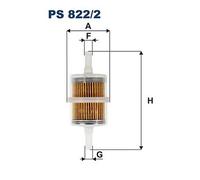 Filtro combustible FILTRON PS822/2