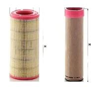 filtroo de aire + filtroo de aire secundario MANN-FILTER para AEBI, ANDORIA