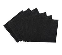 Filtros Antiolor para Cubo de Basura,Filtro desodorizante reemplazable,Filtro de Carbón Activado para Arena de Gato,Filtro de carbón Activado para Caja de Arena Cerrada Negro 6 Piezas Tokaneit