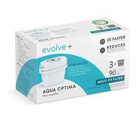 Filtro de agua Aqua Optima Evolve+ Pack 3 filtra cloro, cal, microplásticos y es multicompatible