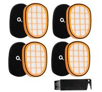 Filtros Aspiradora 4PCS + Cepillo Pájaro - Compatible Philips SpeedPro Max / 8000 Series Ersatzteile, Accesorios Staubsauger Filter, Reutilizable, Limpieza DIY