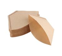 Filtros Cafetera Papel, Filtro Papel Cafetera Goteo, Filtro de Café Desechables Cone Coffee Paper Papels Unbleached Blanquear Marrón Natural Colador Cafeteras Goteo Original para Máquinas Vertido