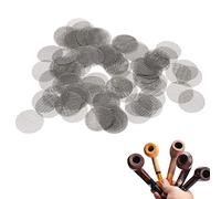 Filtros Carbon Activo Fumar,Filtros de Malla de Tubería Tipo,malla metalica fina,9.5mm Filtros de Malla de Tubería de Malla de Acero Inoxidable,100 PCS