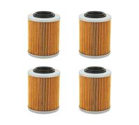 Filtros de Aceite de Motor Akozon, 4 Filtros de Aceite 420256188 KN152 HF152 para CAN AM Outlander 330 400 450 500 570 650 800 850 1000