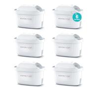 Filtros de agua Hydro Pure+ filtrantes compatibles con jarras Brita Maxtra/Maxtra+/PerfectFit/Basics que reducen la cal y el cloro NO REQUIERE ADAPTADOR (Paquete de 6)