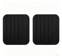 Filtros de aire de carbón activado para ventilador de techo, almohadillas de carbono de cáscara de coco natural, para eliminación de polvo y caspa de mascotas, diseño delgado adhesivo, para mejorar la