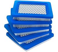 Filtros de aire de motor para coche 5 filtros de aire 491588 compatibles con cortacésped Briggs Stratton Toro 20332 Craftsman 3364, elemento filtrante cuadrado.
