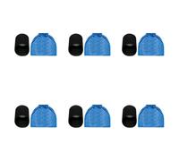Filtros de aspiradora compatibles con Karcher WD3 WD2 WD1 MV1 NT | Series, bolsas para el polvo de alta on espuma protectora, paquete de 6 juegos