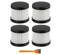 Filtros de aspiradora HEPA H13 lavables compatibles con modelos de mano inalámbricos KARCHER CVH 2/CVH 2 Premium CVH 3/CVH 3, juego de repuesto con cepillo de limpieza (paquete de 4)