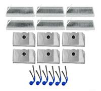 Filtros de bolsas de polvo y cepillos laterales compatibles con ECOVACS T80 y T80 forOMNI Robot Aspiradores (18 piezas)