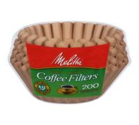 Filtros de caf Melitta para 8-12 tazas, color marr n natural, 200 unidades